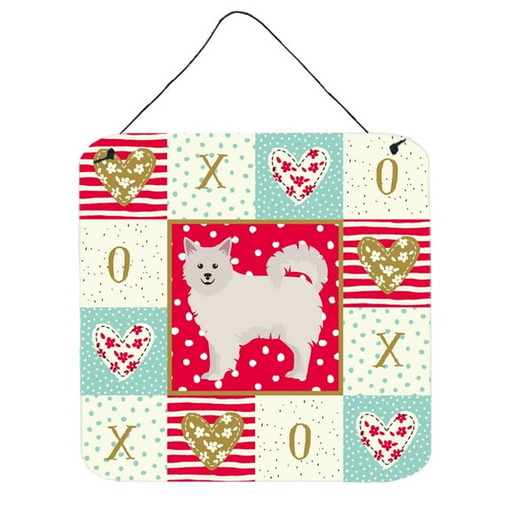 Italian Spitz Love Wall or Door Hanging Prints Red
