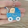 thumbnail image 2 of Baby Shower Stroller (12 PCS) Party Favor for Boy Blue Key Ring Recuerdos de mi Baby Shower de Niño Blue Gift box, 2 of 4