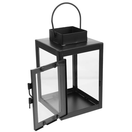 Pawsdot Outdoor Hanging Lantern Metal Home Decor Black 1Set