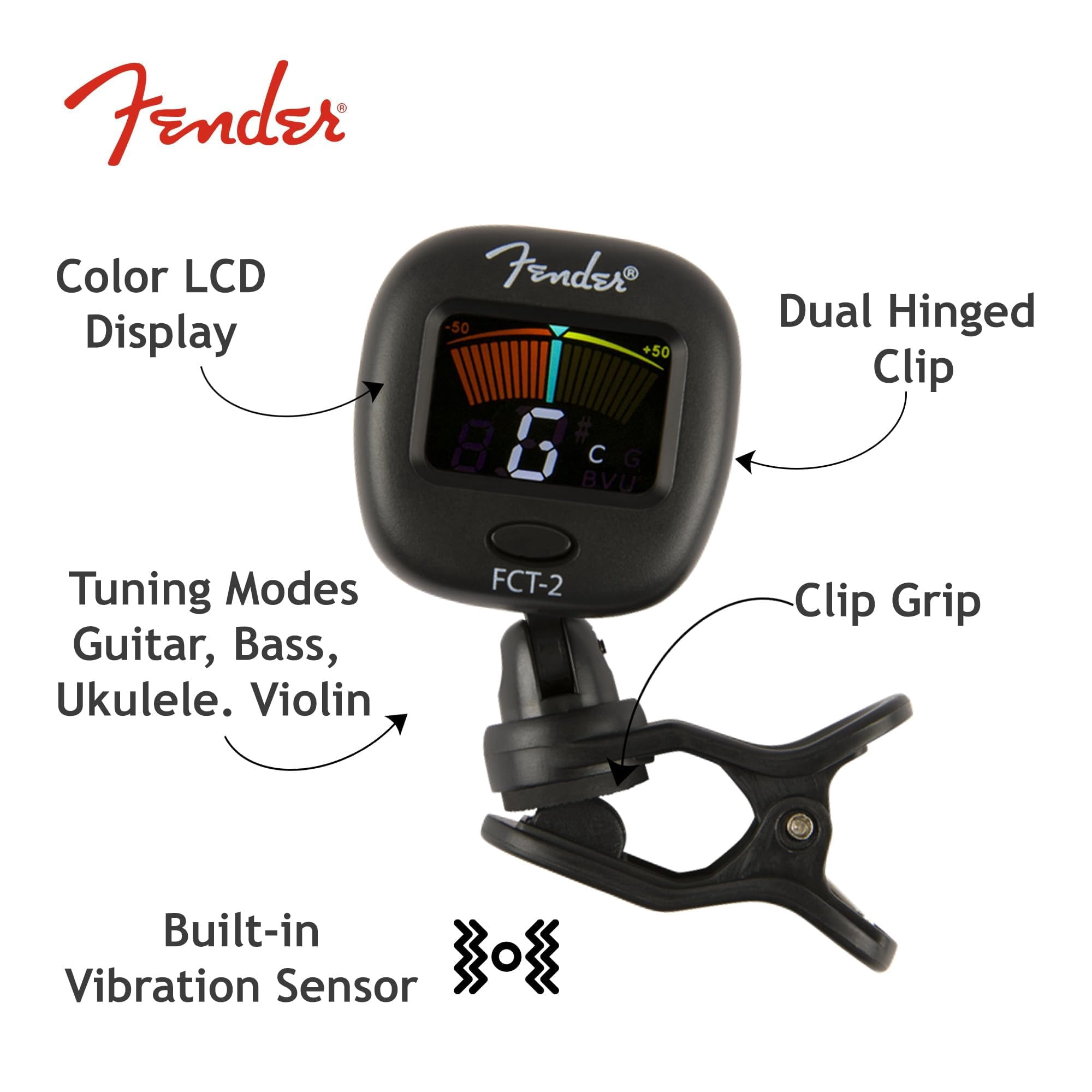 Fender FCT-2 Professional Clip-On Tuner