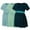 Light Green/Pea Green/Teal-Peacock Blue, variant on Women's Maternity Tops Shirts Short Sleeve Pregnancy Clothes 3-Pack