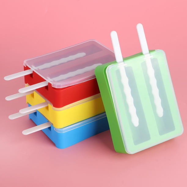 Moldes de Paletas reutilizables, Molde de Helado, Molde de Helado de Fabricante de Hielo Congelado Para Lavavajillas de Microonda