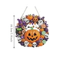 thumbnail image 4 of Halloween Diamond Art Hanging Kit, DIY Handmade Wreath Ornament, Diamond Art Door Wall Window Hanging Decor by MPOISVA, 4 of 6