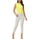 thumbnail image 2 of BLUSA SIN MANGAS RUFFLE PLEATED CHIC PARA MUJER INSPIRE XS Amarillo Claro, 2 of 6