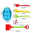 thumbnail image 2 of Snow Snowball Maker Clip Maker Animal Shaped Snow Sand Mold Tool Winter Snow Toys Kit, 2 of 7