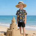 thumbnail image 6 of Dailycode Small Short Sleeve Button Down Shirts Excavator and Construction Machinery Casual Shirt 3-10 Years, 6 of 9