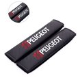 thumbnail image 1 of Par de fundas para cinturón de seguridad de fibra de carbono Peugeot Firefighter, almohadillas para hombros para logotipo de Peugeot, color negro, funda para cinturón de seguridad de fibra de carbono, 1 of 4