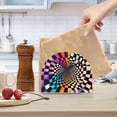 thumbnail image 2 of Yayeee Napkin Holder for Table Set of 2 Kitchen Paper Tissue Organization, Beige Wavy Plaid, 2 of 8