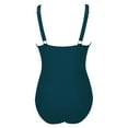 thumbnail image 5 of Njoeus Women High Waisted One 1 Piece Swimsuits Sexy Deep V-Neck Push Up Tummy - Control Bathing Suits for Women See Mesh Through Swimwear Monokini, 5 of 7
