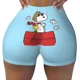 thumbnail image 1 of Pantalones cortos de ciclismo para entrenamiento de voleibol con paisaje de Van Gogh personalizado de Snoopy y Charlie Brown Pantalones cortos de yoga para gimnasio de Peanuts para mujer, 1 of 5