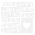 thumbnail image 5 of FESTFENDS Alphabet Stencils Letter Stencils Artists White Wall Painting Indoor Decoration 1 Set, 5 of 7