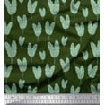 thumbnail image 1 of Soimoi Green Cotton Duck Fabric Banana Leaves Fabric Prints By Yard 42 Inch Wide, 1 of 3