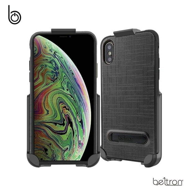 iPhone X/XS Case with Belt Clip, Slim Protective Heavy Duty Dual Layer