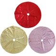 thumbnail image 5 of Sequin Christmas Tree Skirt 47 Inch Glitter Double Layers Xmas Tree Mat for Holiday Party Decoration (Red, Diameter 47"), 5 of 5