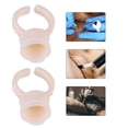 thumbnail image 1 of Disposable Glue Rings, 3 Types 100pcs Silicone Semi-permanent  Ink Ring Cup For Pigment Holder, 1 of 8