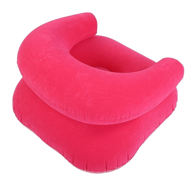 Sillón Inflable, Sofá Inflable Portátil Con Respaldo En Forma De U Para Acampar En La Oficina En Casa, Material Flocado De PVC, Suave Y Cómodo, Capacidad De Peso De 90 Kg