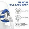 thumbnail image 2 of Revestimientos de máscaras Cpap de cara completa, máscaras Cpap reutilizables beige, fundas de algodón suave, azul, 2 of 5