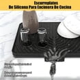 thumbnail image 2 of Tapete de Secado de Platos de Silicón, Escurreplatos de Silicona para Encimeras de Cocina,Escurrepiedras Resistente Al Calor con Escurridor Incorporado,para Cocina,Fregadero,Negro, 2 of 4