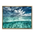 thumbnail image 2 of Designart Amazing Underwater Seascape And Clouds FLOAT FRAME WALL ART, 2 of 4