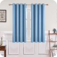 thumbnail image 1 of Sky Blue Blackout Curtains 132x160 Cm Thermal Insulated Curtain Anti Cold Living Room, 1 of 5