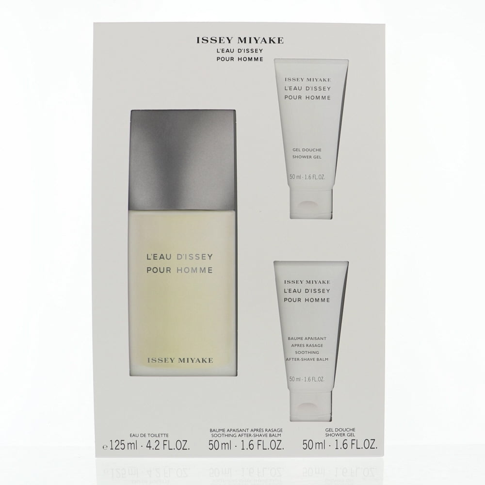 Issey Miyake Men's 3 Pc Set: 4.2oz, 15ml EDT Spray, 1.6oz
