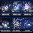 thumbnail image 3 of Proyector de luz nocturna para bebés, luz nocturna LED para niños, lámpara de luz y música con rotación de 360 grados con 8 temas de música y 6 películas, proyector de estrellas con control, 3 of 5