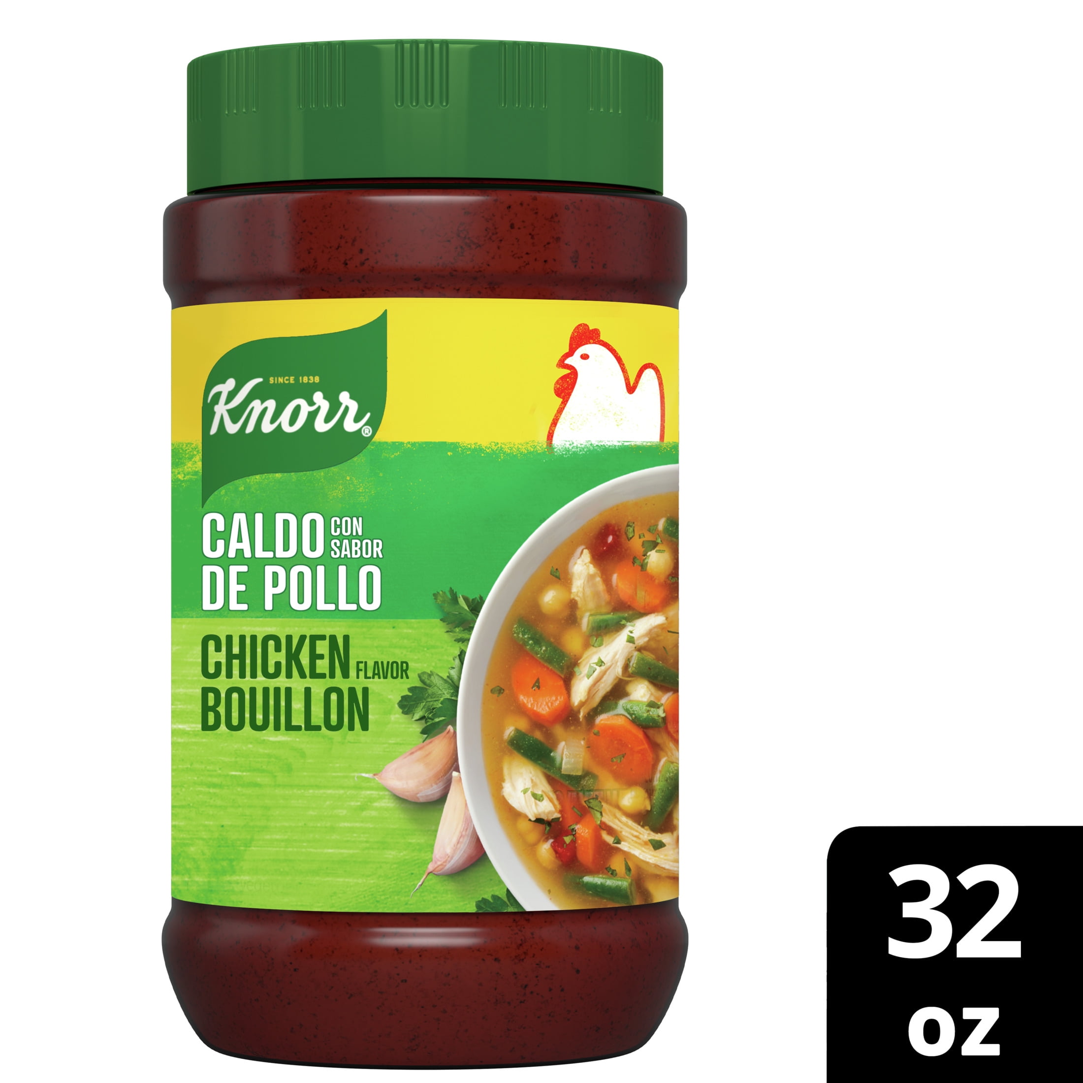 (3 pack) Knorr Shelf Stable Granulated Chicken Bouillon, 32 oz Jar