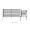 thumbnail image 5 of ALEKO Dual Swing Steel Milan Style Driveway Gate 14 ft with Pedestrian Gate, 5 of 10