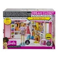 thumbnail image 7 of Barbie Dream Closet Playset with 30+ Clothes and Accessories, Mirror and Desk, Multicolor, 7 of 7
