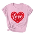 thumbnail image 3 of VKOYWKM Valentines Day T Shirts for Women Heart Graphic Tees Spring Short Sleeve T Shirts Romantic Valentine's Day Party Tshirts, 3 of 6