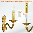 thumbnail image 5 of Uxcell 2.4" Tall Candle Covers Sleeves, 10 Pcs Metal E14 Chandelier Socket Sleeves with Dripping Candelabra Base Accessories Bulb Light Base Holder for Lighting Lamps DIY, Red Bronze, 5 of 7