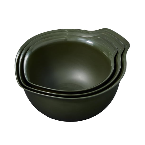 Juego de 3 tazones de plástico para mezclar KitchenAid, universales, anidados