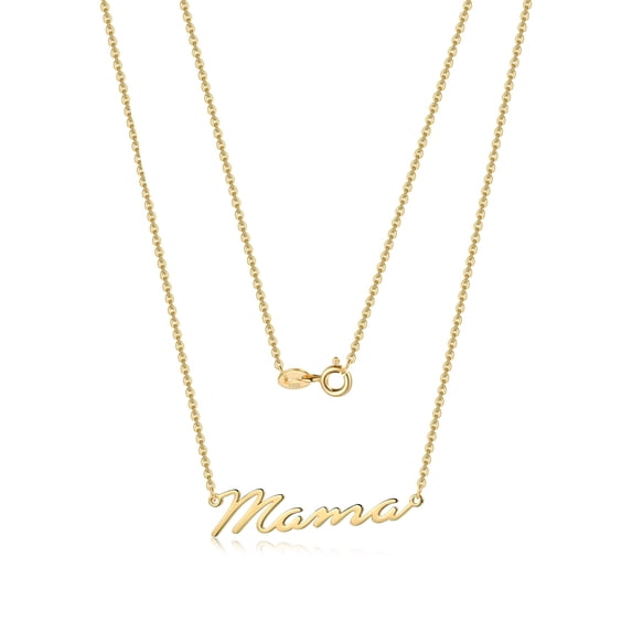 Ursteel Mom Necklace Gifts for Mom from Daughter - 14K Gold Plated 925 Sterling Silver