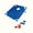 Blue, variant on Portable Cornhole Board Set with 6 Bean Bags Corn Hole Toss Game Cornhole Games for Indoor and Outdoor Parties, Ideal for Kids, Adults, Camping Travel, Parties, Beach, Yard (Blue)