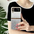 thumbnail image 3 of Mantto Case for Samsung Galaxy Z Flip4 Electroplated Sparkle Glitter Gradient Cover, Rugged Shockproof Non-Slip Slim Folding Case for Samsung Galaxy Z Flip4 Women Girls,Gray, 3 of 6
