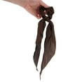 thumbnail image 4 of Unique Bargains 1 Pc Solid Tie Triangle Ribbon Scrunchies for Home Coffee Color, 4 of 6
