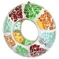 thumbnail image 3 of Sunnydaze Mosaic Glass Fly-Through Hanging Bird Feeder, 1-Cup Capacity, Summer Mosaic, 3 of 15