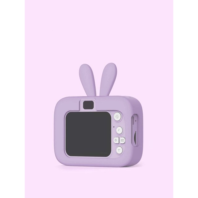 Mini Small And Cute Cartoon Rabbit Ears Digital Camera Lithium Battery Without TF Card