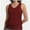 Wine red, variant on Women’s Summer V-Neck Tank Top - Lightweight Breathable, Loose Fit, Solid Color