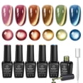 thumbnail image 1 of Set de esmaltes de uñas en gel Beetles Cat Eye, 6 colores, regalo de otoño para mujer, 1 of 8