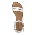 thumbnail image 3 of SUN STONE Womens White Adjustable Strap Cushioned Alecta Round Toe Block Heel Buckle Sandals Shoes 10 M, 3 of 4