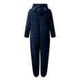 thumbnail image 5 of LIJCC Kid Girls Fleece Lined Onesies Pajamas Warm Zip Up Hooded Fuzzy Sherpa One Piece Onesie Winter Romper Flannel Loungewear Sleepwear, 5 of 6
