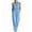 Light Blue, variant on Iyufng Casual Summer Sleeveless Jumpsuits for Women with Pockets, Zip Up Fitted Waist