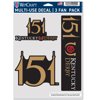 Kentucky Derby 151 5" x 7.75" Pack Fan Decal
