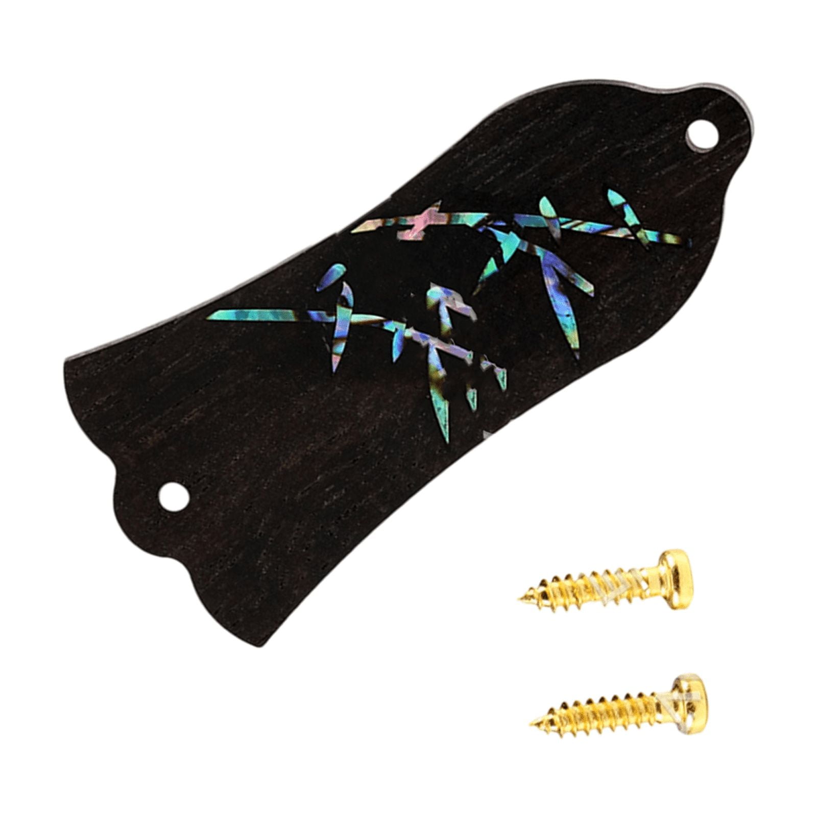 Bells Shape Trusses Rod Cover Plate with Screws 2 Holes Decorative Protections Case Electric Guitar Replacement Part