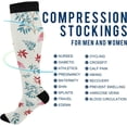 thumbnail image 4 of Coolnut Flamingo Compression Socks for Men & Women 1 Pack, Knee High Stockings for Running, Sport, Hiking & Travel, 4 of 6
