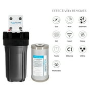 64,000 Grains Water Softener with 12 GPM Quantum UV Sterilizer System and Triple Purpose Carbon Pre-Filter, for 4+ bathrooms