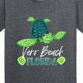 thumbnail image 4 of Inktastic Vero Beach, Florida Happy Sea Turtle Youth T-Shirt, 4 of 5