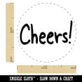 thumbnail image 2 of Cheers Fun Text Self-Inking Rubber Stamp Ink Stamper - Sky Blue Ink - Medium 1 Inch, 2 of 7