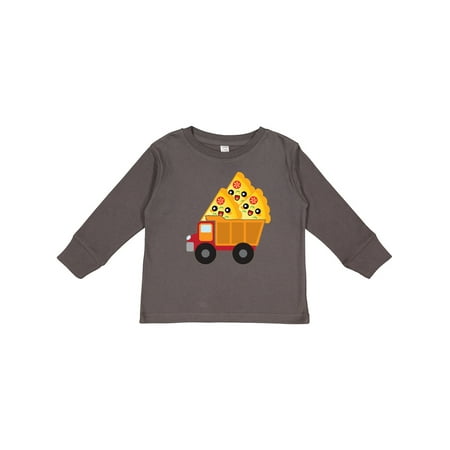 

Inktastic Pizza Lover Food Truck Funny Gift Toddler Boy or Toddler Girl Long Sleeve T-Shirt